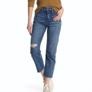 Madewell classic straight blue jeans
